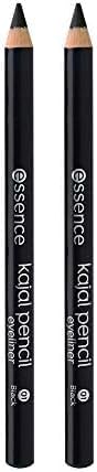 Essence Kajal Pencil 01 Black | Smooth Glide Eye Pencil | Long Lasting Waterproof Kajal | Easy to Apply & Blend | Smudge Resistant Matte Finish | Everyday Eye Makeup Essential | 1g