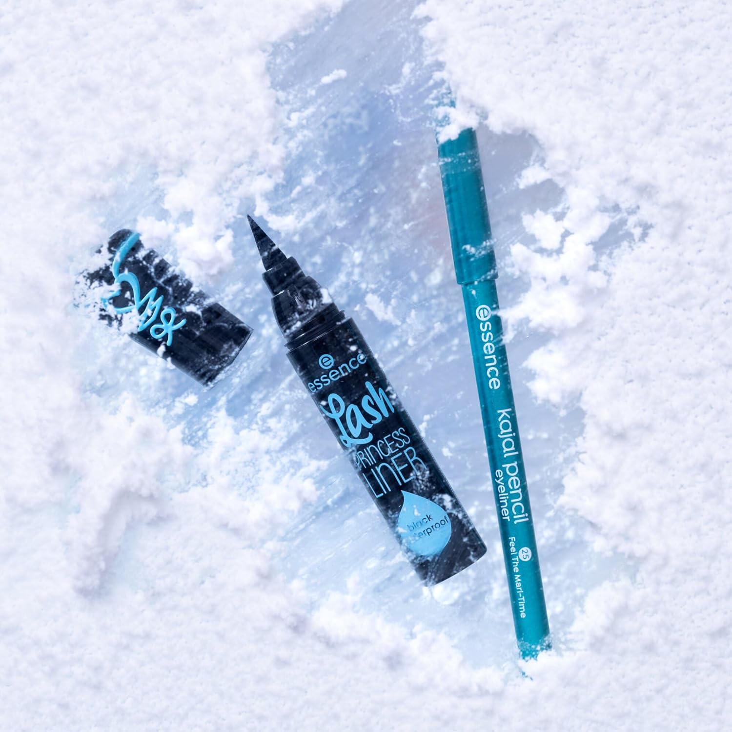 Essence Kajal Pencil 01 Black | Smooth Glide Eye Pencil | Long Lasting Waterproof Kajal | Easy to Apply & Blend | Smudge Resistant Matte Finish | Everyday Eye Makeup Essential | 1g